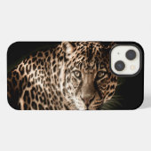 Etui iPhone 13 Étiquette léopard tacheté (Verso Horizontal)