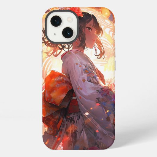 Etui iPhone 13 Étoiles de fille Anime (Verso)