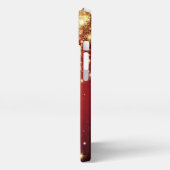 Etui iPhone 13 Étoiles scintillantes dorées (Côté gauche)