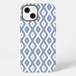Etui iPhone 13 Étui Case-Mate iPho à motif diamant bleu gris et b