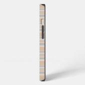 Etui iPhone 13 Étui Case-Mate iPhone à rayures beige (Côté gauche)