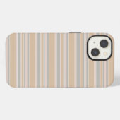 Etui iPhone 13 Étui Case-Mate iPhone à rayures beige (Verso Horizontal)