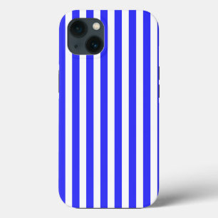 Etui iPhone 13 Étui Case-Mate iPhone rayures de bonbon bleu royal