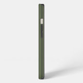 Etui iPhone 13 Étui Case-Mate pour iPhone à rayures vert olive (Côté gauche)