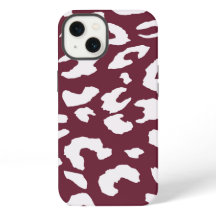 ÉTUI DE TÉLÉPHONE À IMPRESSION DE GUÉPARD BLANC -