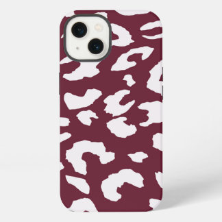 ETUI iPhone 13 ÉTUI DE TÉLÉPHONE À IMPRESSION DE GUÉPARD BLANC -