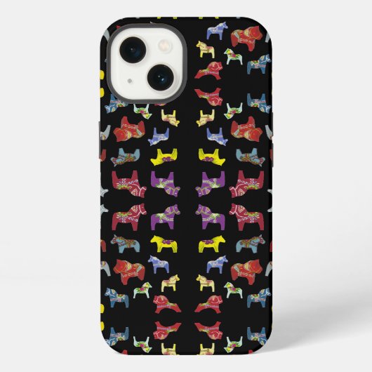 Etui iPhone 13 Étui de téléphone Cheval de Dala (Verso)