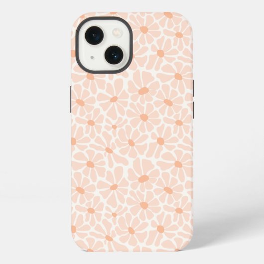 Etui iPhone 13 Étui de téléphone Fleurs Rétro Boho Groovy (Verso)