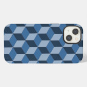Etui iPhone 13 Étui de téléphone - illusion de blocs de construct (Verso Horizontal)