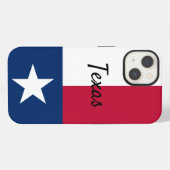 Etui iPhone 13 Étui de téléphone portable drapeau du Texas (Verso Horizontal)