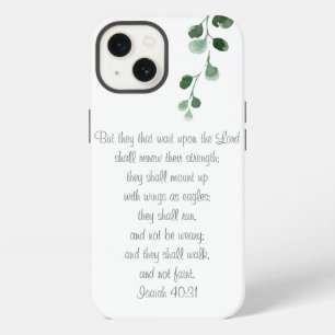 Etui iPhone 13 Étui de téléphone shabby chic avec verset biblique