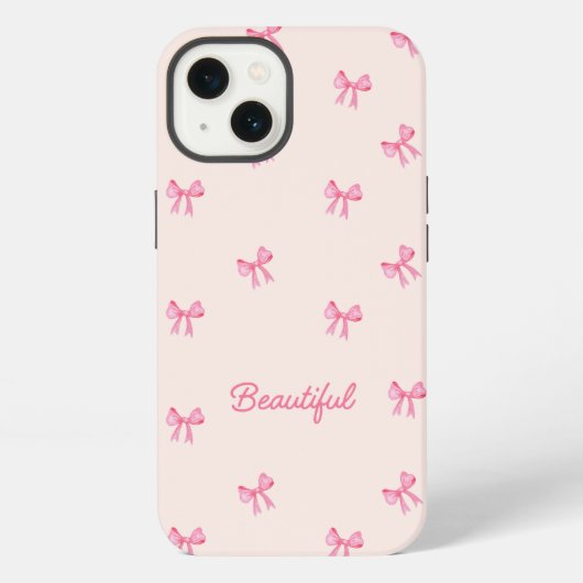 Etui iPhone 13 Étui esthétique ruban chic (Verso)