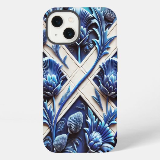Etui iPhone 13 Étui iPhone 13 Case-Mate avec motif de chardons éc (Verso)