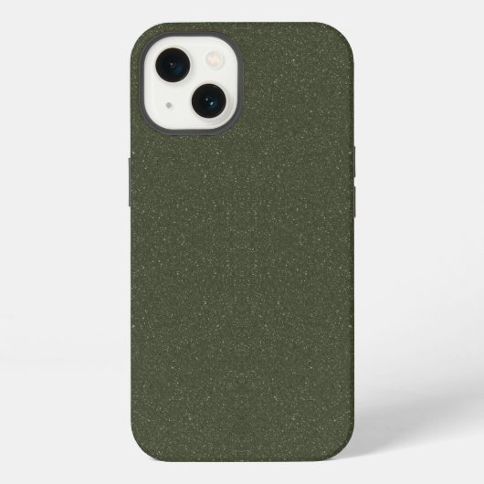 Etui iPhone 13 Étui iPhone 13 vert mousse texturé – Personnalisab (Verso)