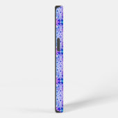 Etui iPhone 13 Étui iPhone bleu violet bohème (Côté droit)