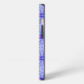 Etui iPhone 13 Étui iPhone bleu violet bohème (Côté gauche)