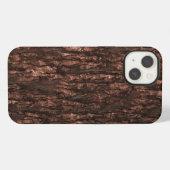 Etui iPhone 13 Étui iPhone camouflage écorce marron (Verso Horizontal)