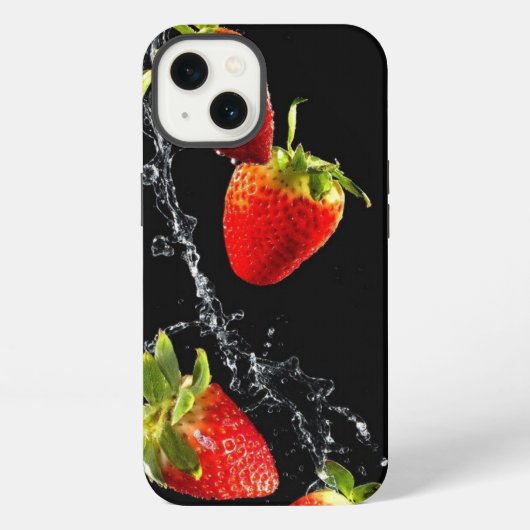 Etui iPhone 13 Étui iPhone Case-Mate à motif fraise (Verso)