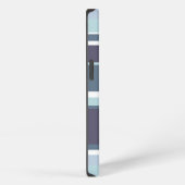 Etui iPhone 13 Étui iPhone Case-Mate à rayures bleu-gris (Côté droit)