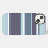 Etui iPhone 13 Étui iPhone Case-Mate à rayures bleu-gris (Verso Horizontal)