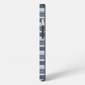Etui iPhone 13 Étui iPhone Case-Mate à rayures bleu-gris (Côté gauche)