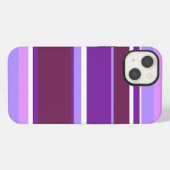 Etui iPhone 13 Étui iPhone Case-Mate à rayures dégradées de viole (Verso Horizontal)