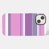 Etui iPhone 13 Étui iPhone Case-Mate à rayures lilas (Verso Horizontal)