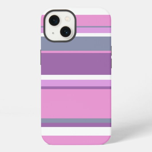 Etui iPhone 13 Étui iPhone Case-Mate à rayures lilas (Verso)