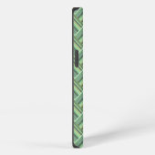 Etui iPhone 13 Étui iPhone Case-Mate à rayures vert olive (Côté droit)