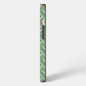 Etui iPhone 13 Étui iPhone Case-Mate à rayures vert olive (Côté gauche)