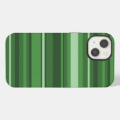 Etui iPhone 13 Étui iPhone Case-Mate à rayures vertes (Verso Horizontal)