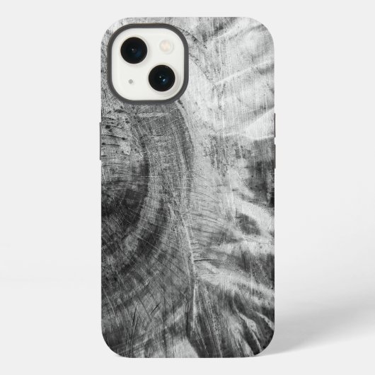 Etui iPhone 13 Étui iPhone Case-Mate à texture de bois noir et bl (Verso)