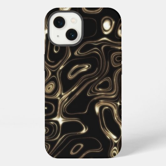 Etui iPhone 13 Étui iPhone Case-Mate abstrait noir (Verso)