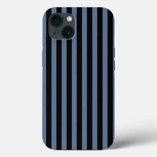 Etui iPhone 13 Étui iPhone Case-Mate rayures bleu gris et noir