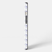 Etui iPhone 13 Étui iPhone cheval dala bleu blanc (Côté gauche)