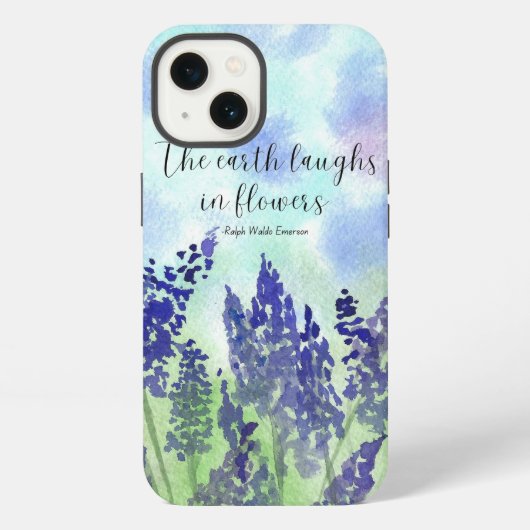 Etui iPhone 13 Étui iPhone citation de fleur (Verso)