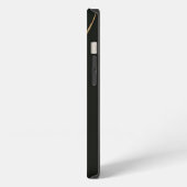 Etui iPhone 13 Étui iPhone Coque-Mate cœurs dorés noirs (Côté gauche)