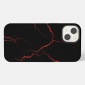 Etui iPhone 13 Étui iPhone Coque Mate éclairs rouges (Verso Horizontal)