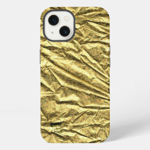 Etui iPhone 13 Étui iPhone en feuille d'or brillante