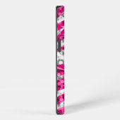 Etui iPhone 13 Étui iPhone horizontal imprimé Glitz Zebra Rose (Côté droit)