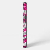 Etui iPhone 13 Étui iPhone horizontal imprimé Glitz Zebra Rose (Côté gauche)