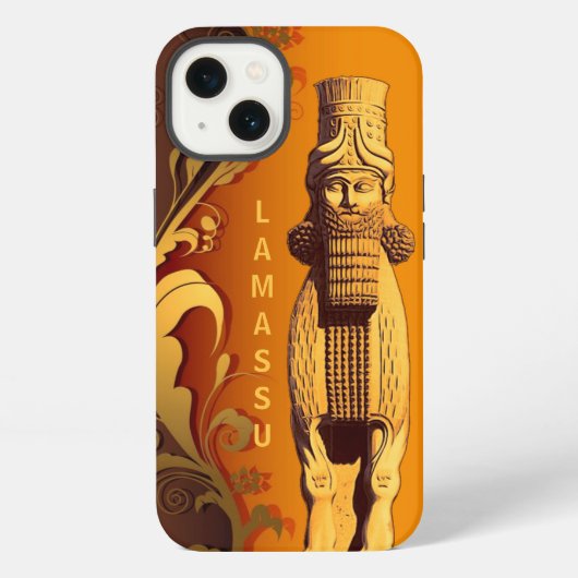 Etui iPhone 13 Étui iPhone Lamassu assyrien (Verso)