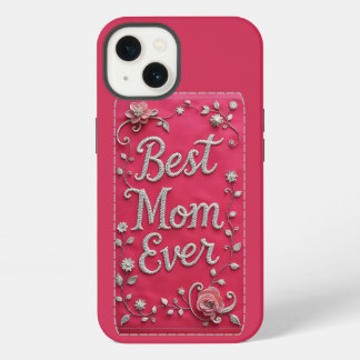 Etui iPhone 13 Étui iPhone Meilleure Maman Fleurs Roses