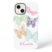 Étui iPhone papillon personnalisable