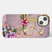 Etui iPhone 13 Étui pour iPad Air Monogram E (Verso Horizontal)
