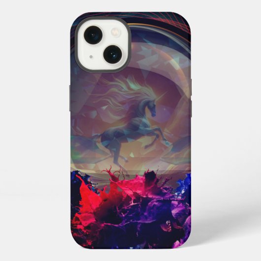 Etui iPhone 13 Étui pour iPhone 13 Licorne Splash (Verso)