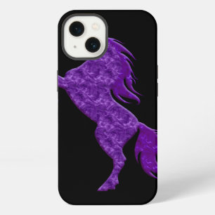 Etui iPhone 13 Étui pour iPhone 6 Licorne de Feu Violet