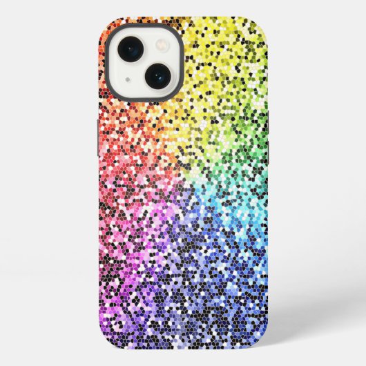 Etui iPhone 13 Étui pour iPhone Apple Rainbow design Smartphone (Verso)