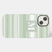 Etui iPhone 13 Étui pour iPhone Case-Mate avec des rayures vert p (Verso Horizontal)