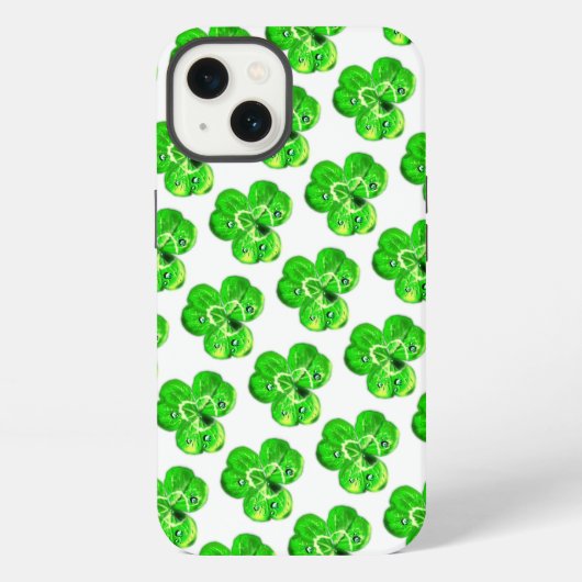 Etui iPhone 13 Étui pour iPhone Clovers (Verso)